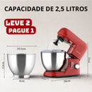 [Leve 2 Pague 1] Batedeira Elétrica Multiuso ChefMax Inox 6 Velocidades + BRINDE: Fruteira Giratória 4 Andares